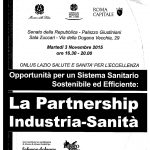 Locandina - La partnership industria-sanità